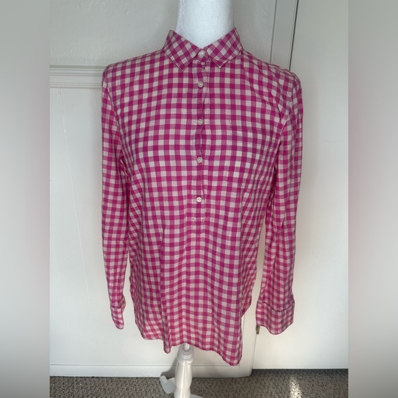 J.Crew Pink Button Down Shirt boy fit Style size M - Picture 3 of 8